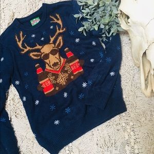 Deer and beer, Ugly Christmas Sweater
